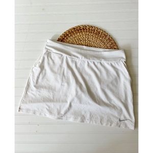 Nike Dri Fit Tennis Running Skirt Skort White L